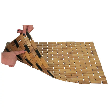 Bamboo Spa Style Shower Mat, Bamboo