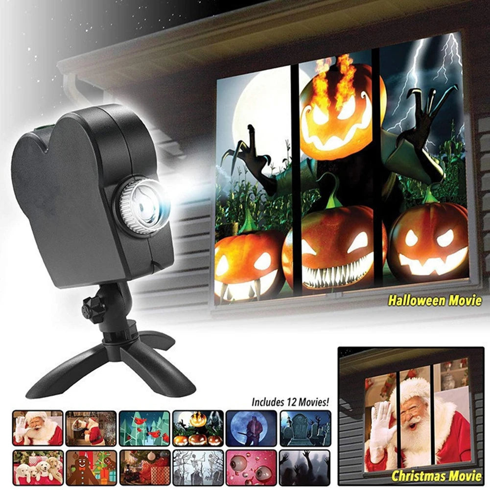 Arze™ - Halloween & Christmas Holiday LED Holographic Projector