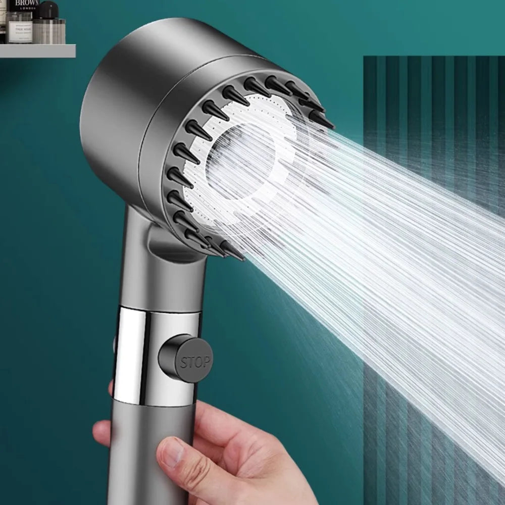 XIAOMI High Pressurized Filter Shower Head 3-Mode Adjustable Spray with Massage Brush Rain Faucet Shower Set Bathroom Accessory