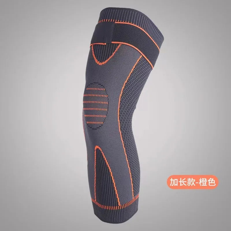 1 Pcs Compression Knee Pads Support Lengthen Stripe Sport Sleeve Arthritis Joint Pain Protector Elastic Kneepad Brace