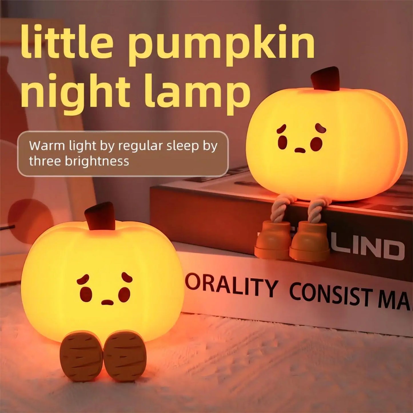 Arze™ Adorable Halloween Pumpkin Night Light